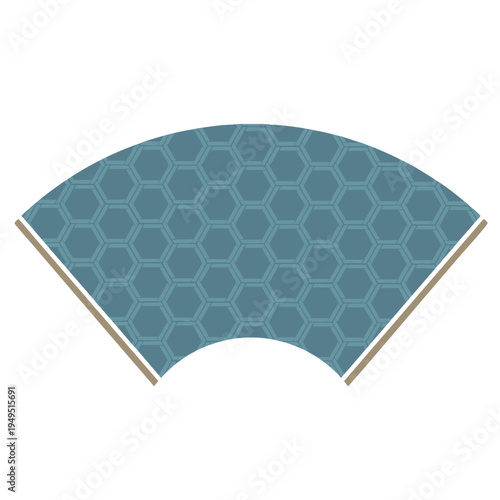 Japanese Fan Illustration with Traditional Patterns – Sensu Design