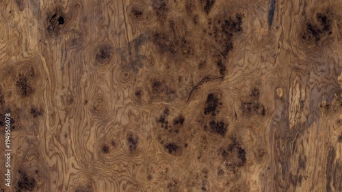 Intricate Seamless Walnut Burl Wood Texture with Organic Swirling Grain