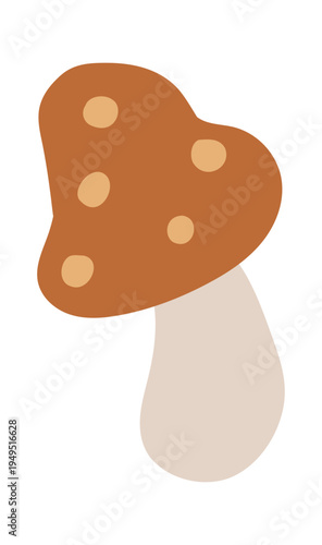 Mushroom cute kids boho element