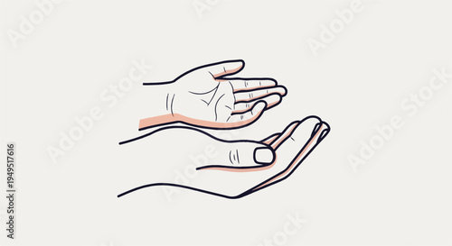 Two open hands in a gesture of giving or receiving.
