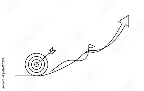 Clear goal achievement and steady professional progress in a modern work environment where individuals define priorities, track milestones, and move projects forward with