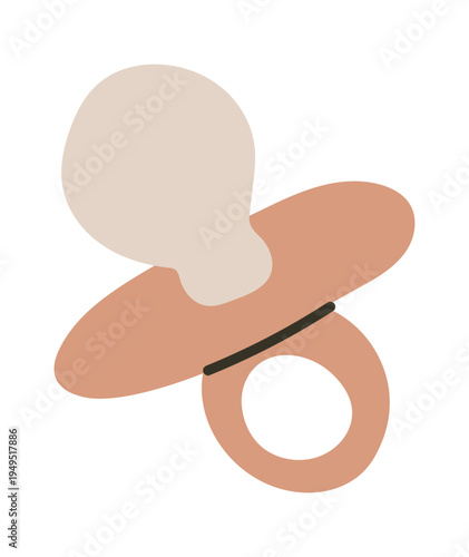 Pacifier baby shower boho element