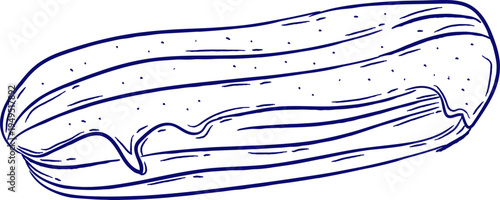 Eclair Hand Drawn Sketch