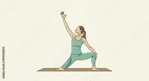 Woman in yoga pose holding a water bottle practicing healthy lifestyle.