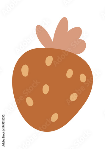 Sweet strawberry kids boho element