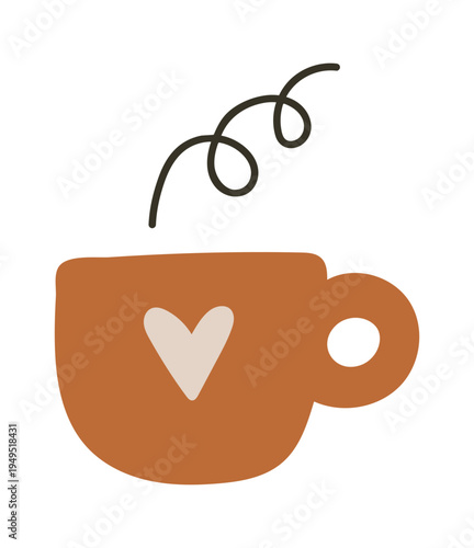 Cup of tea boho element