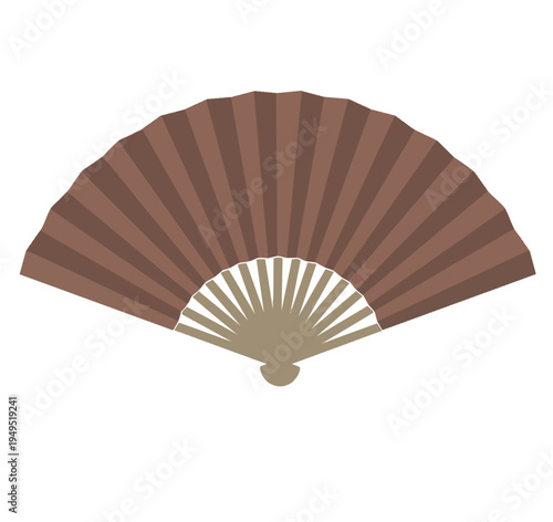 Japanese Fan Illustration with Traditional Patterns – Sensu Design
