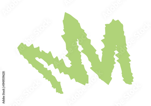 Hand drawn field grass element