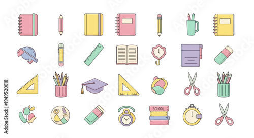 School supplies collection