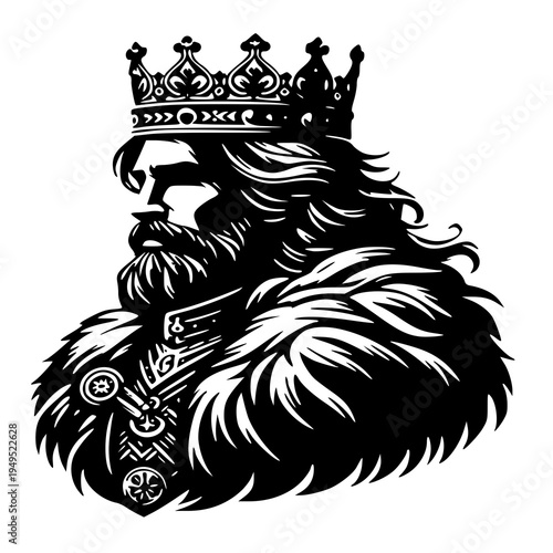 king of the king , Vector illustration of a king kaisar , silhouette of a king kaisar 