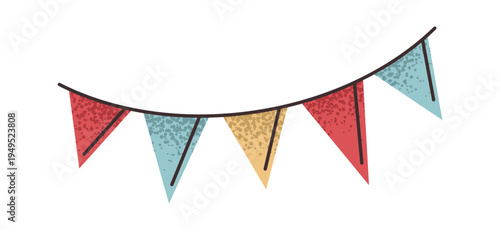 Decorative flags string for birthday