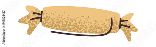 Chocolate candy wrap birthday element