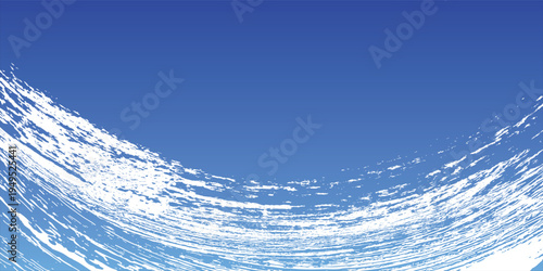 Japanese style background material drawn with a Japanese brush on paper