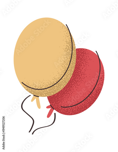 Colorful balloons bunch birthday element