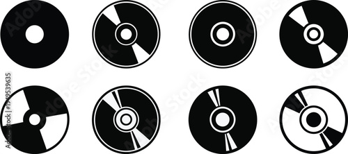 A collection of CD icons 