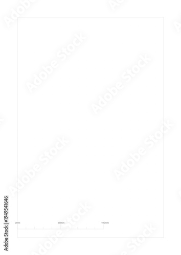 Blank Sketch paper sheet, Paper Size A4 (210 x 297 mm), Grid spacing of sketch paper 10mm