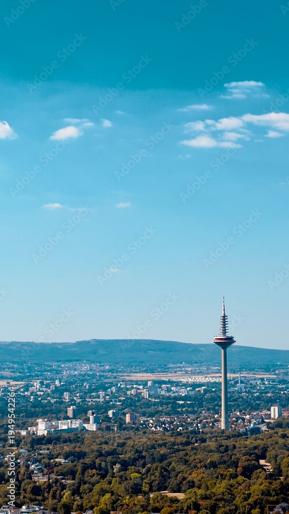 Obraz premium Europaturm Frankfurt