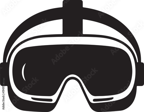 Virtual Reality Headset VR silhouette