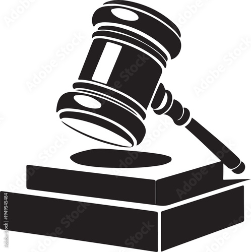 Judge gavel Law Hammer silhouette
