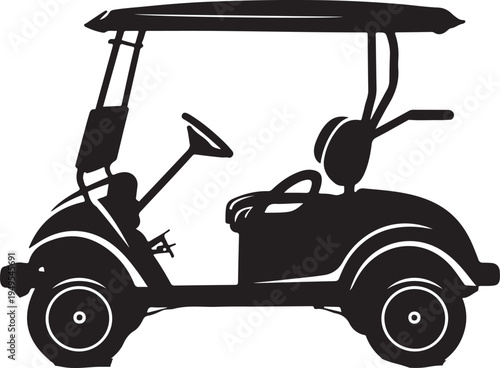 Golf cart silhouette