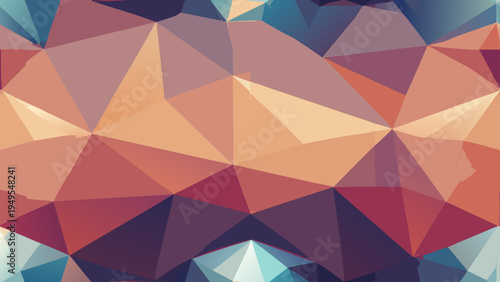 Abstract geometric background with colorful triangles and modern design