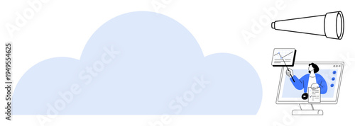 Cloud storage technology. Cloud storage supporting data analysis and remote access. Cloud storage enabling collaboration and visualization for businesses, technology systems, and IT services