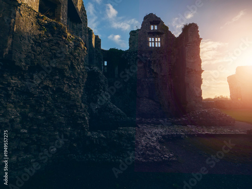 Schilderij op canvas Stunning old fortress castle in Roscommon town, Ireland