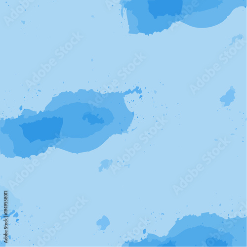 Dirty blue pattern. Gruge texture seamless background. Watercolor endless repeat backdrop. Vector tye die pattern.