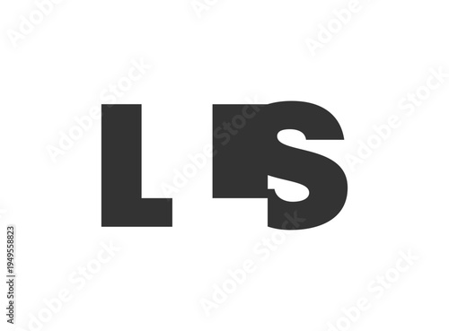 LLS logo design. Initial letter L L S bold font style for tech startups, consulting, corporate branding. Creative company name, headlines typography identity, trendy logotype.