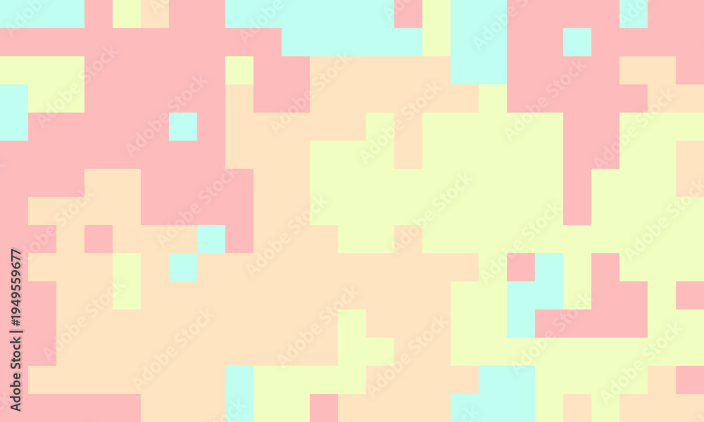 Fototapeta premium Simplicity 90s floor illustration. Toy spectrum 80s block. Dye variation vector package.