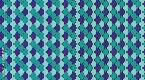 Abstract seamless pattern of teal and purple scales.  Perfect for textile design, website backgrounds, or any project needing a stylish, mermaidinspired texture.