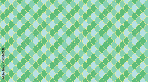 Serene aqua and green scale pattern.  Perfect for backgrounds, textiles, or website design. Evokes nature, tranquility, and subtle elegance.