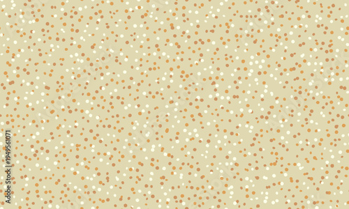 Abstract beige background with scattered dots in cream and gold.  Perfect for website banners, social media, packaging, or textile design. Evokes feelings of warmth, simplicity, and subtle elegance.