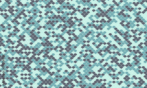 Abstract seamless pattern in teal and gray scales.  Perfect for textile designs, website backgrounds, or any project needing a subtle yet eyecatching texture.
