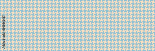 Elegant light blue and cream houndstooth check pattern.  Perfect for textile design, fashion, website backgrounds, or stationery.
