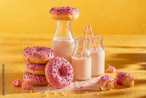 Sweet and delicious pink do...