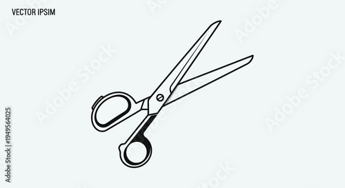 A pair of scissors is shown on a white background for cutting purposes clearly.