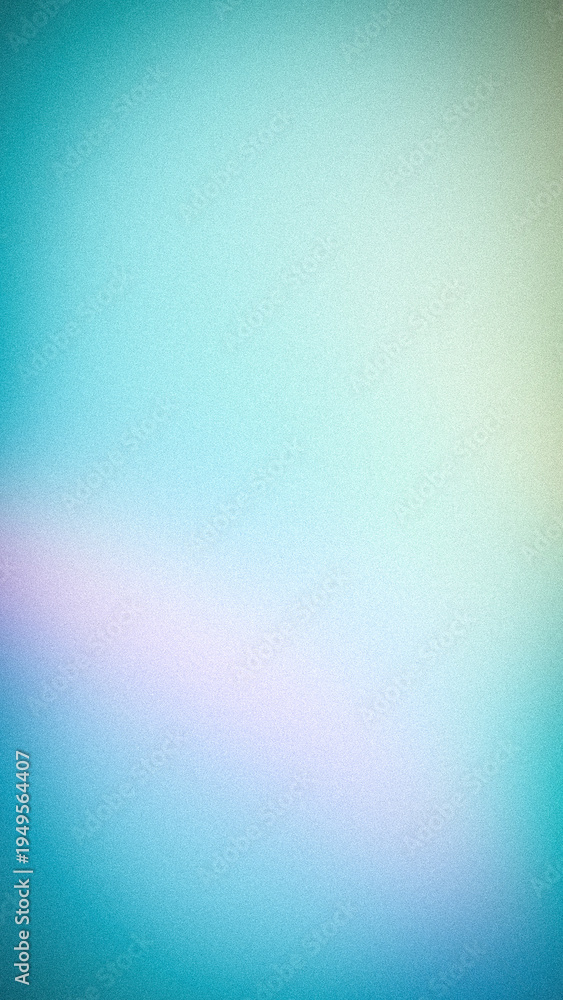 Obraz premium Vibrant grainy gradient background with blue turquoise and soft violet light leaks