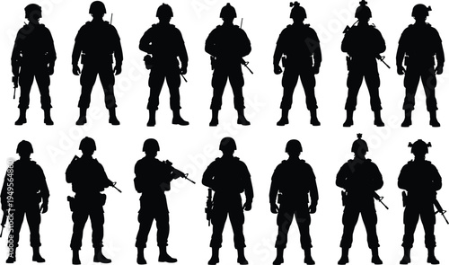 soldier, military, army, combat, weapon, rifle, defense, security, tactical, warrior, silhouette, uniform, helmet, patrol, protection, military soldier, army soldier, 