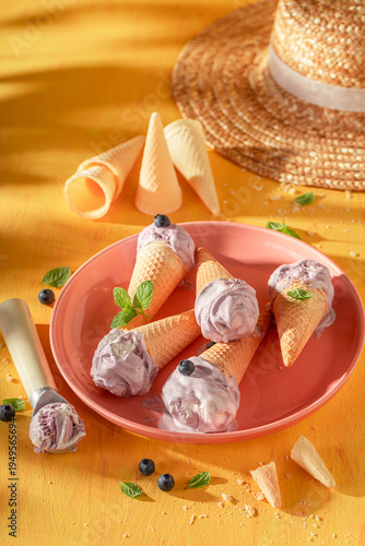 Fresh and tasty blueberry i...
