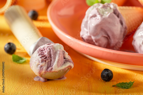 Fresh and tasty blueberry i...
