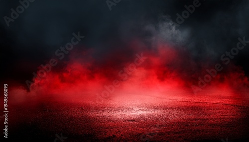 Dark Red And Black Fog Background