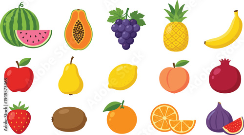 Collection of professional hair salon and barber tools including scissors, comb, hairdryer, razor, and beauty equipment, flat vector illustration