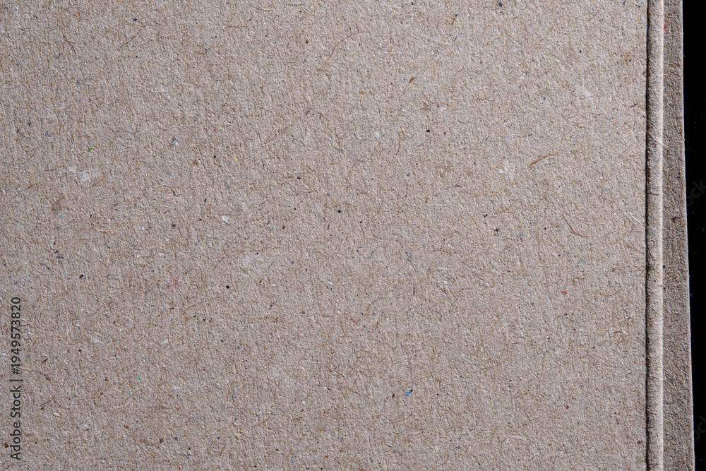 Fototapeta premium Recycled Paperboard Texture with Visible Edge Detail