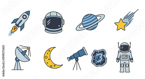 Astronaut in a space suit standing.