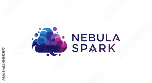 Nebula Spark logo with colorful cloud.