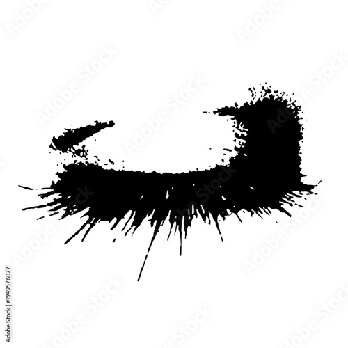 Silhouette of closed eyes