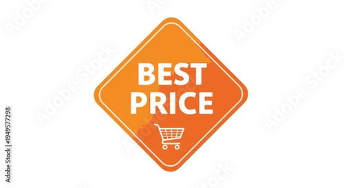 Best Price shopping sign symbol.