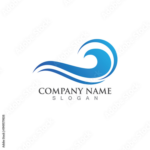 Water wave icon vector Free Download Water wave icon vector - GFXLoad