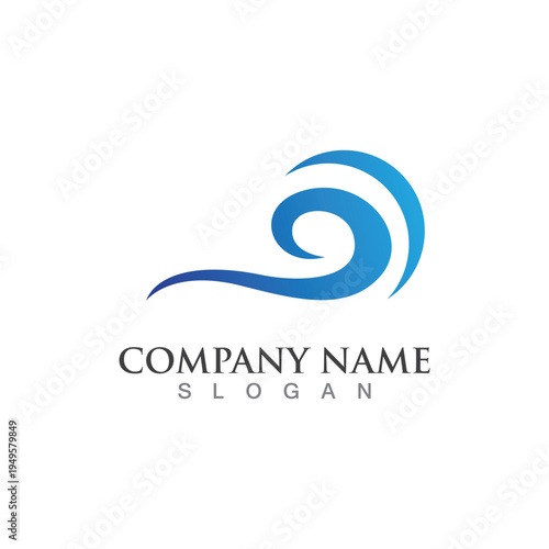 Water wave icon vector Free Download Water wave icon vector - GFXLoad